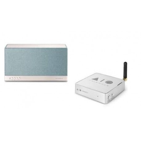 TRIANGLE AIO3 ENCEINTE CONNECTEE JAUNE + AIO C LECTEUR RESEAU