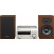 Denon D-M41 DAB Silver + enceintes Merisier chaine comptacte