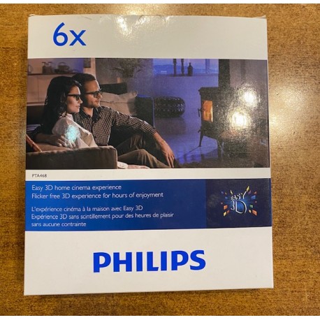 PHILIPS PTA 468 3d Lunettes 6 x Pièce