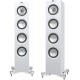 kef q550 blanc enceintes colonnes la paire