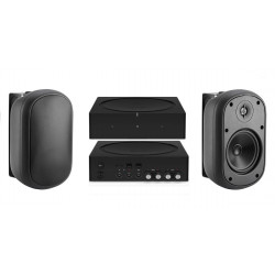 pack triangle ext 7 noir la paire + amplificateur connecté sonos amp