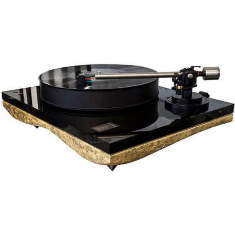 GOLD NOTE MEDITERRANEO AVEC BRAS B-7 FEUILLE D'OR Platine vinyle hifi