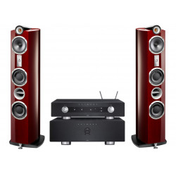 TRIANGLE SIGNATURE DELTA NOIRE LA PAIRE + PRIMARE AMPLI + PREAMPLI NOIR A35.2 + PRE 35 PRISMA + CABLE SYS 2X3M