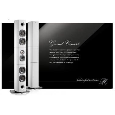 triangle grand concert laque blanche enceintes colonnes la paire triangle grand concert laque blanche enceintes colonnes la paire