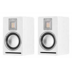 AUDIOVECTOR QR1 BLANC LAQUE ENCEINTES BIBLIOTHEQUES LA PAIRE