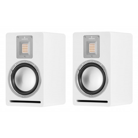 AUDIOVECTOR QR1 BLANC LAQUE ENCEINTES BIBLIOTHEQUES LA PAIRE