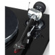 EAT Prélude Piano Black - platine vinyle bras carbone - cellule phono Ortofon 2M Red - couvercle.