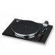 EAT Prélude Piano Black - platine vinyle bras carbone - cellule phono Ortofon 2M Red - couvercle.