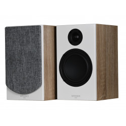 ADVANCE PARIS MY CONNECT 60 BLANC + KC100 BOIS CLAIR ENCEINTES BIBLIOTHEQUES LA PAIRE