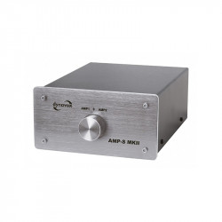 DYNAVOX AMP-S Commutateur sélecteur audio pour enceintes / amplificateurs Noir