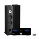 PacK TRIANGLE BOREA BR10 NOIRES + ADVANCE PARIS A 10 AMPLI INTEGRE HYBRIDE + CLE XFTB02 + CABLE HP 2X2.5M