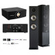 CABASSE PACK AMP 240 S AMPLI CONNECTE + ENCEINTES JERSEY MC170 EBENE LA PAIRE