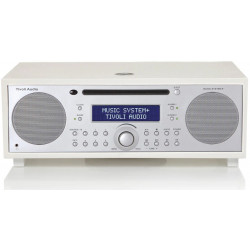 TIVOLI MUSIC SYSTEM + WHITE SILVER RADIO /BT /AM/FM AUX LECTEUR CD