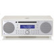 TIVOLI MUSIC SYSTEM + WHITE SILVER RADIO /BT /AM/FM AUX LECTEUR CD