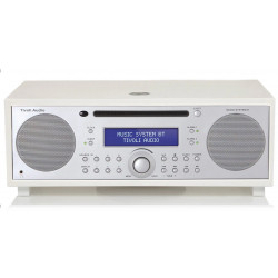 TIVOLI MUSIC SYSTEM + WHITE SILVER RADIO /BT /AM/FM AUX LECTEUR CD