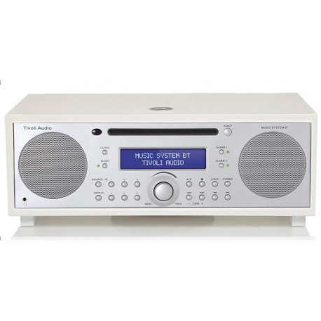 TIVOLI MUSIC SYSTEM + WHITE SILVER RADIO /BT /AM/FM AUX LECTEUR CD