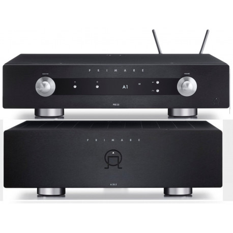 PRIMARE PRE35 PRIMA DM36 PREAMPLI /RESEAU + A35.2 AMPLI DE PUISSANCE COULEUR NOIRE