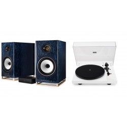 TRIANGLE CAPELLA BLEU AUSTRALE + PLATINE VINYLE LUNAR 3 NOIRE