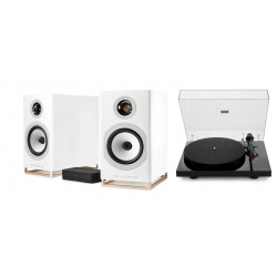 TRIANGLE CAPELLA BLEU AUSTRALE + PLATINE VINYLE LUNAR 3 NOIRE