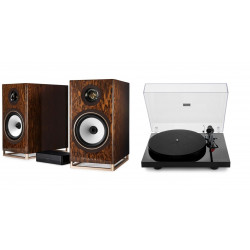 TRIANGLE CAPELLA NEBULEUSE BRUNE + PLATINE VINYLE LUNAR 3 NOIRE