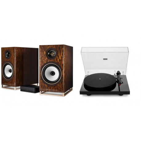TRIANGLE CAPELLA NEBULEUSE BRUNE + PLATINE VINYLE LUNAR 3 NOIRE