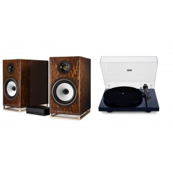 TRIANGLE CAPELLA NEBULEUSE BRUNE + PLATINE VINYLE LUNAR 3 NOIRE