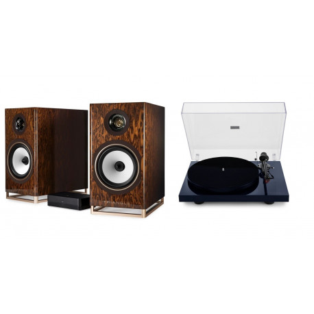 TRIANGLE CAPELLA NEBULEUSE BRUNE + PLATINE VINYLE LUNAR 3 NOIRE