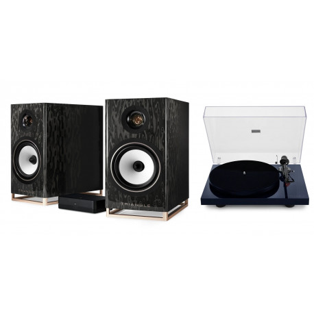 TRIANGLE CAPELLA NEBULEUSE BRUNE + PLATINE VINYLE LUNAR 3 NOIRE
