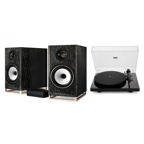 TRIANGLE CAPELLA NEBULEUSE BRUNE + PLATINE VINYLE LUNAR 3 NOIRE