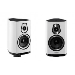 SONUS FABER SONETTO 2 BLANCHES EXPO ENCEINTES BIBLIOTHEQUE LA PAIRE