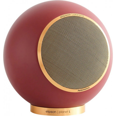 Elipson Planet L Performance bordeaux mat gold (la paire) Enceintes bibliothèque