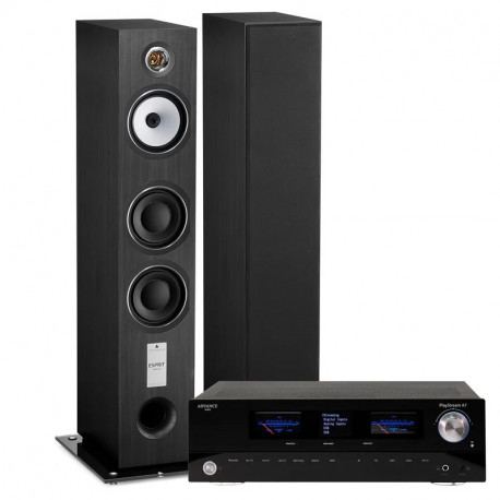 pack TRIANGLE ANTAL EZ NOIRE ASH + AMPLI CONNECTE ADVANCE PLAYSTREAM A7 + CABLE SYMPHONIE 2X3 M