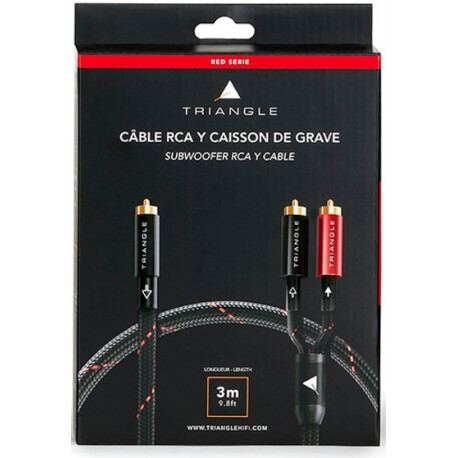 TRIANGLE RED Serie - Câble RCA Y Caisson de basses 3M