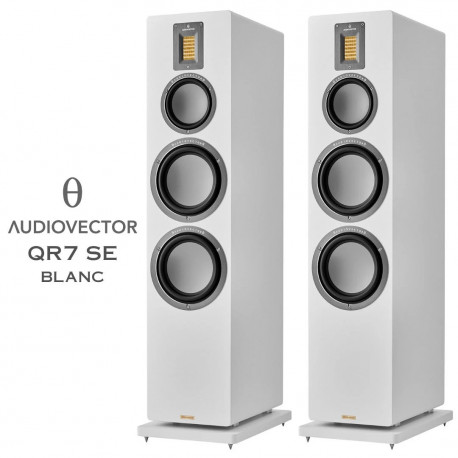 AUDIOVECTOR QR7 BLANC LAQUE ENCEINTES COLONNES LA PAIRE