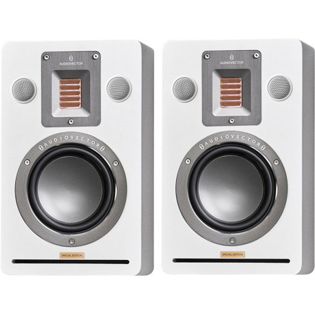 AUDIOVECTOR QR WALL BLANC LAQUE ENCEINTES MURALES EFFETS LA PAIRE