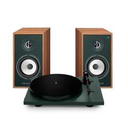 pack triangle BR02 CONNECT +LUNAR 1 vert enceintes connectées + platine td