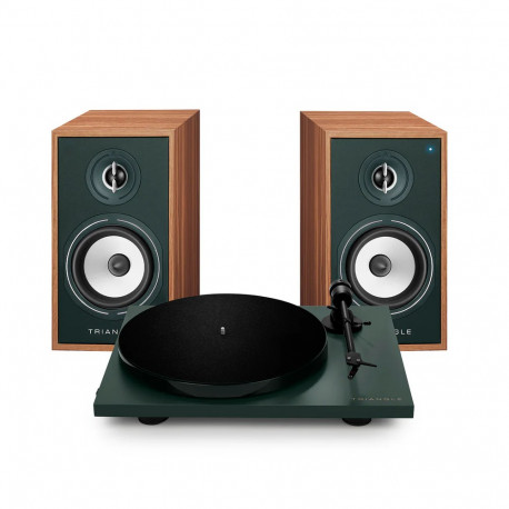 pack triangle BR02 CONNECT +LUNAR 1 vert enceintes connectées + platine td