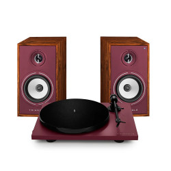 pack triangle BR02 CONNECT +LUNAR 1 rouge enceintes connectées + platine td