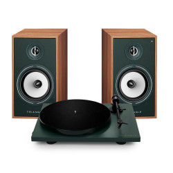 pack triangle BR03 CONNECT + LUNAR 1 vert enceintes connectées + platine td