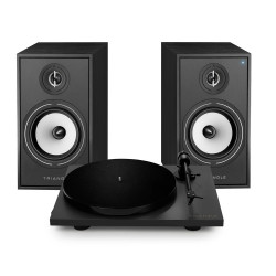 pack triangle BR03 CONNECT + LUNAR 1 vert enceintes connectées + platine td