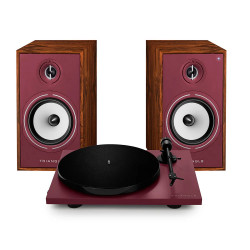 pack triangle BR03 CONNECT + LUNAR 1 rouge enceintes connectées + platine td