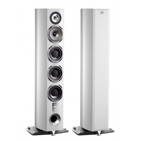 TRIANGLE QUATUOR NOIR LAQUE ENCEINTES COLONNES OCCASIONS