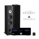 PacK TRIANGLE BOREA BR10 NOIRES + ADVANCE PARIS A 10 AMPLI INTEGRE HYBRIDE + CLE XFTB02 + CABLE HP 2X2.5M