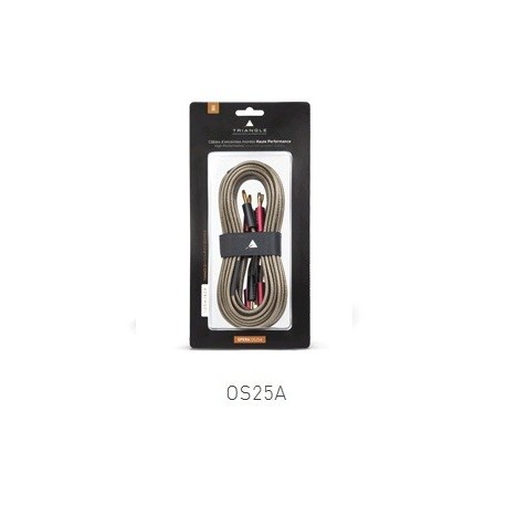 triangle os25a cable monté bananes 2.5m 2x2.5mm 